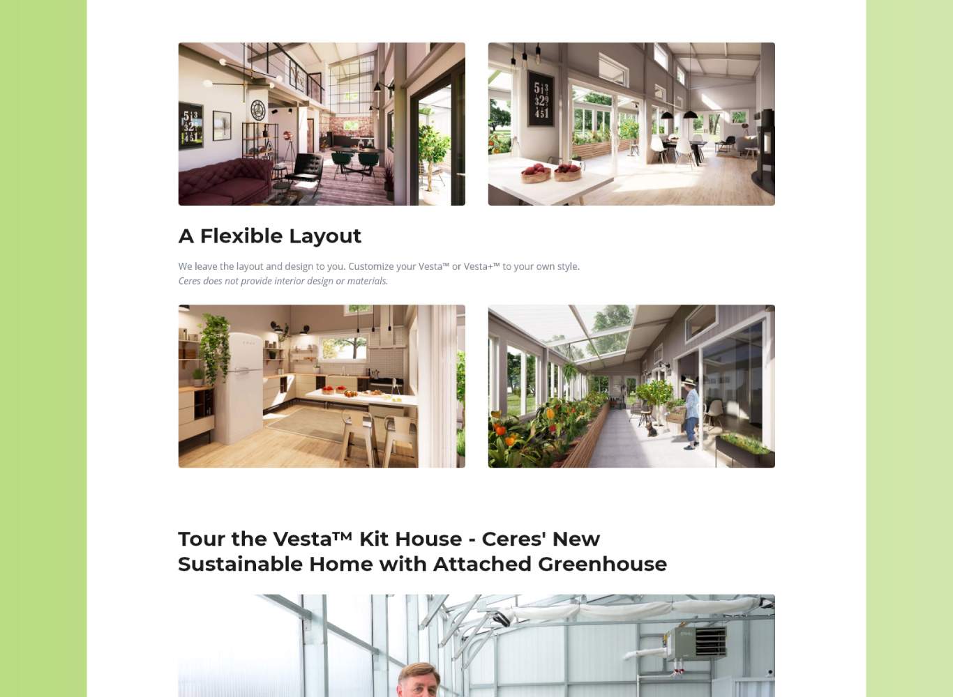 Visually Stunning & UserFriendly site Design for Ceres Greenhouse